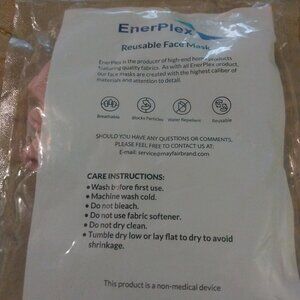 EnerPlex Reusable Face Mask 3 pack size Large Rose Gold soft pink